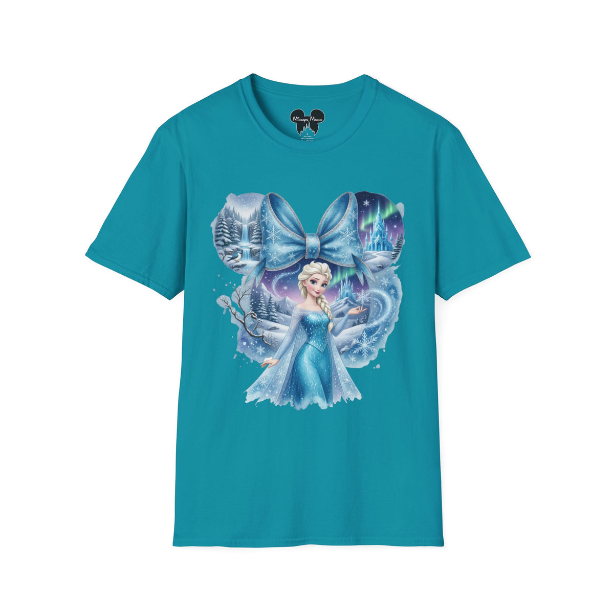 Disney Princess - Elsa's Frozen Ice Castle Vignette Unisex Graphic Tee