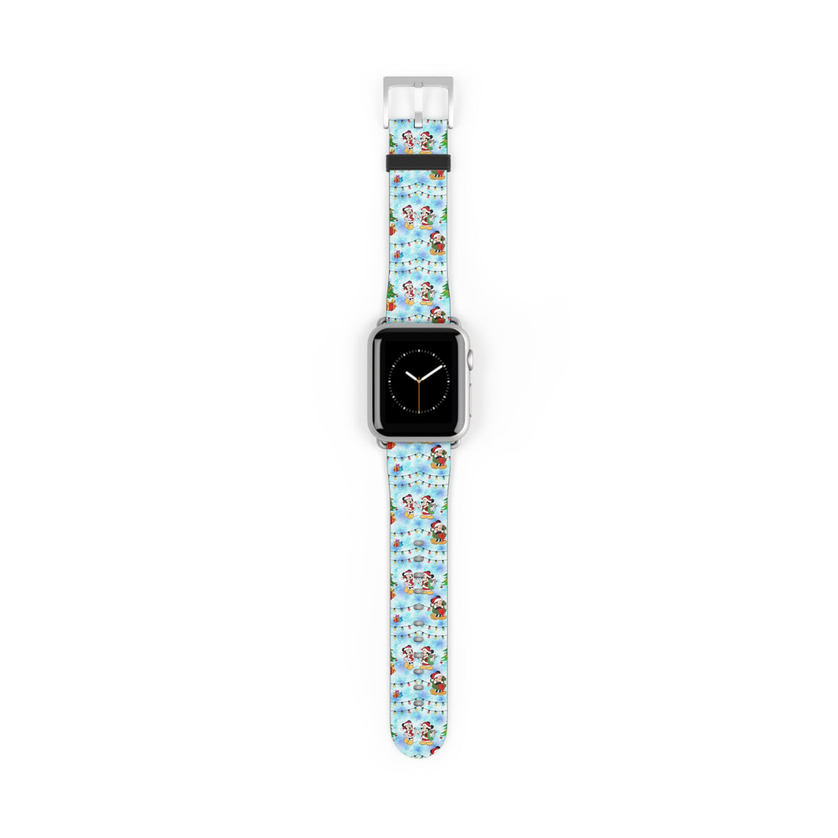Christmas Candy Cane Wishes Whimsical Watch Band - Apple