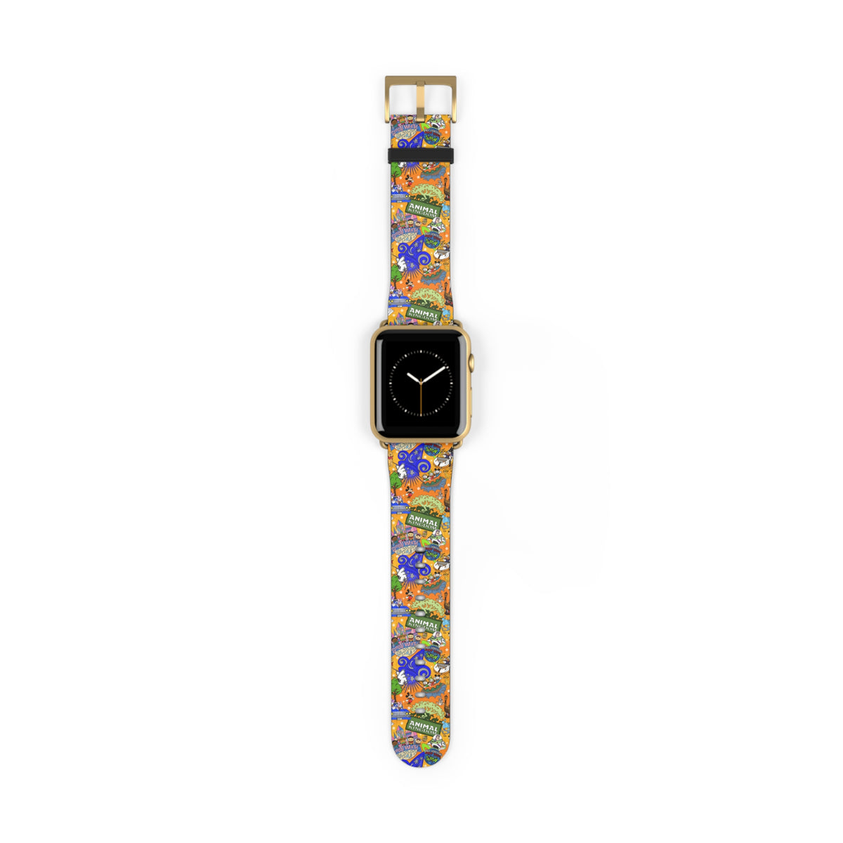 Four Parks Ride Collage Whimsical Watch Band - Apple
