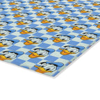 Blue Checkerboard Donald Glass Cutting Board
