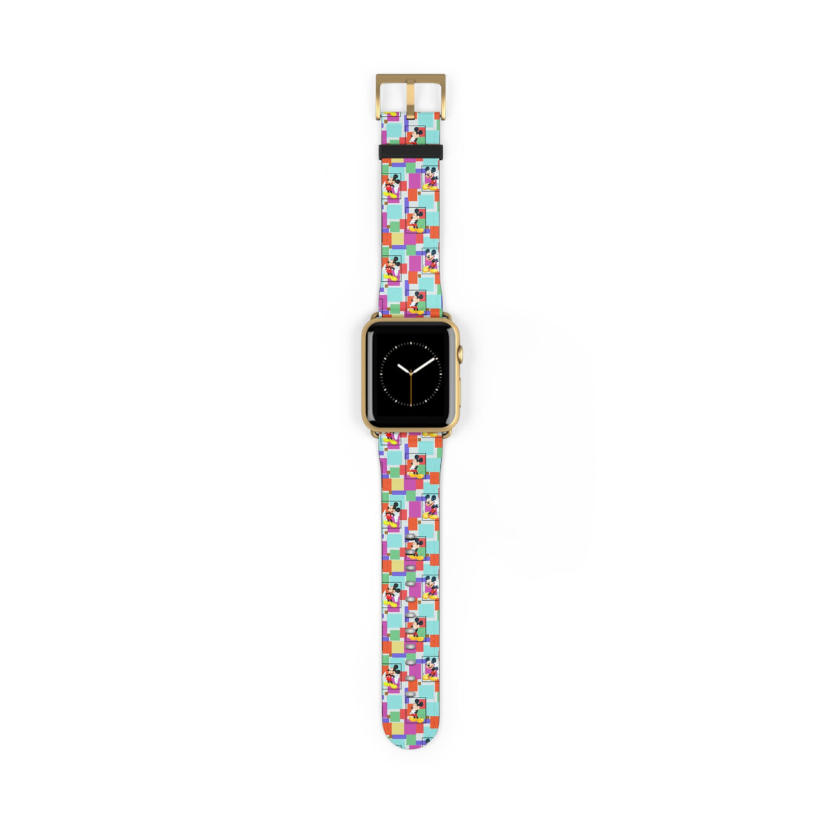 Colorblock Mickey Whimsical Watch Band - Apple