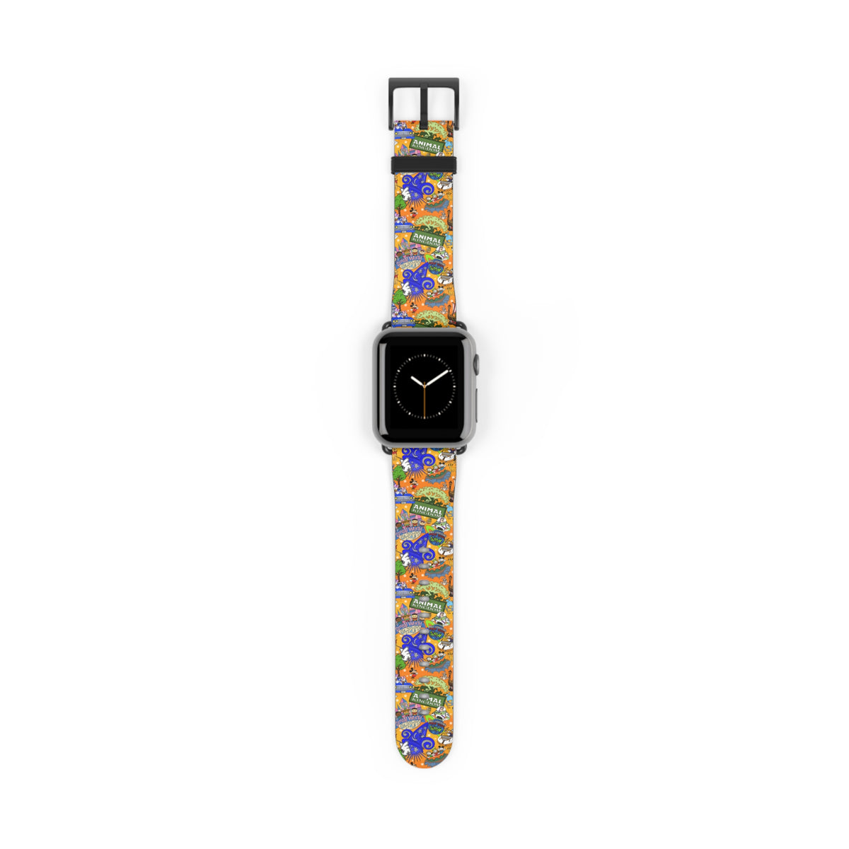 Four Parks Ride Collage Whimsical Watch Band - Apple