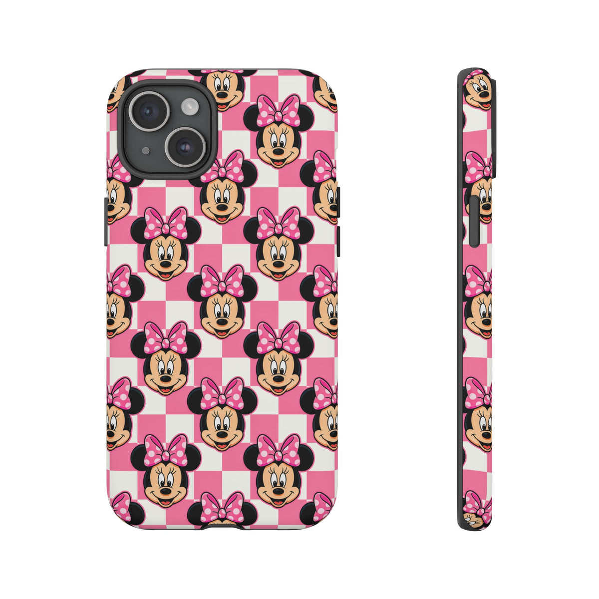 Pink Checkerboard Minnie Resort Ready Cell Phone Tech Case