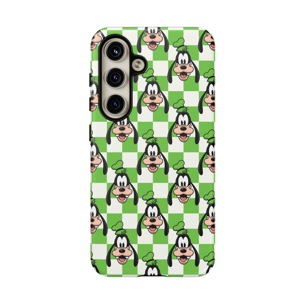 Green Checkerboard Goofy Resort Ready Cell Phone Tech Case