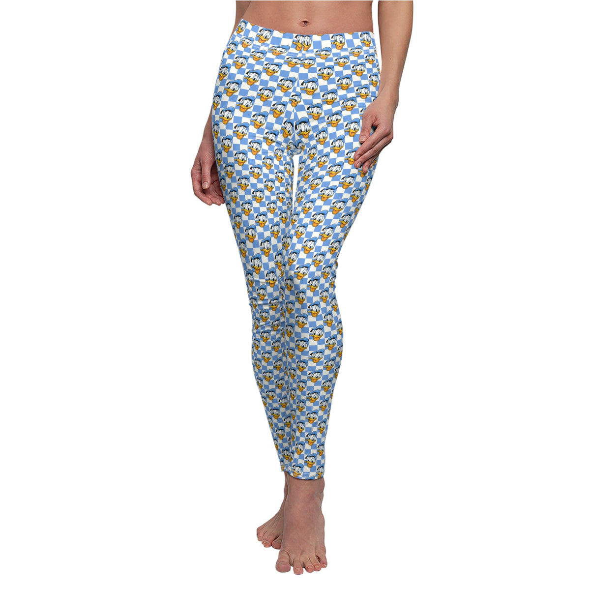 Blue Checkerboard Donald Leggings