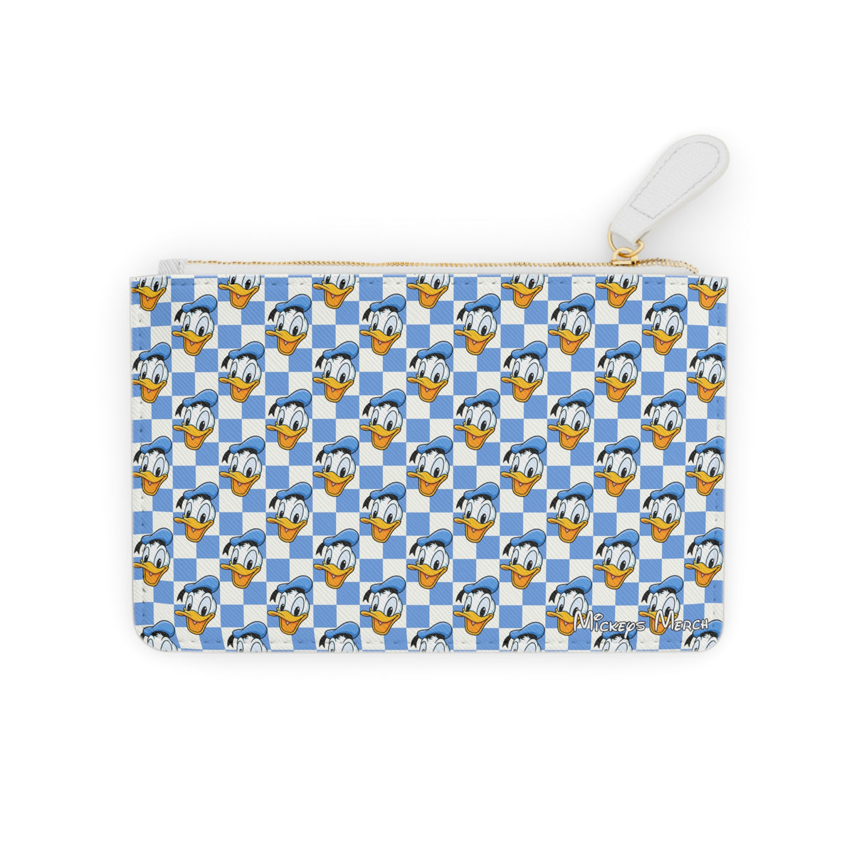 Blue Checkerboard Donald Mini Clutch