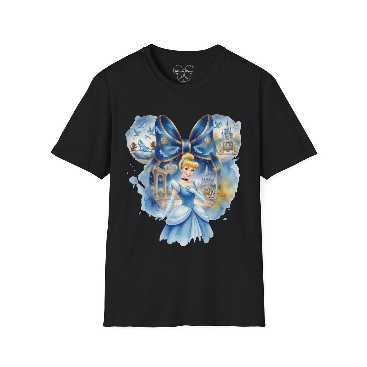 Disney Princess - Cinderella's Midnight Glass Slipper Vignette Unisex Graphic Tee