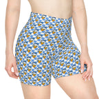 Blue Checkerboard Donald Bike Shorts