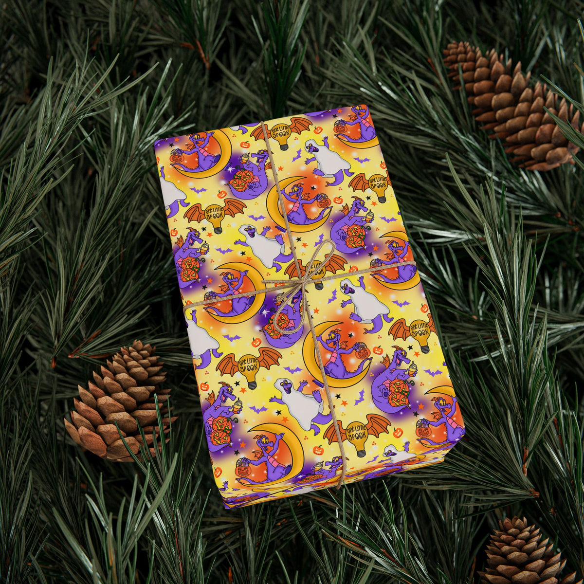 Figment on the Moon Yellow Wrapping Paper Roll
