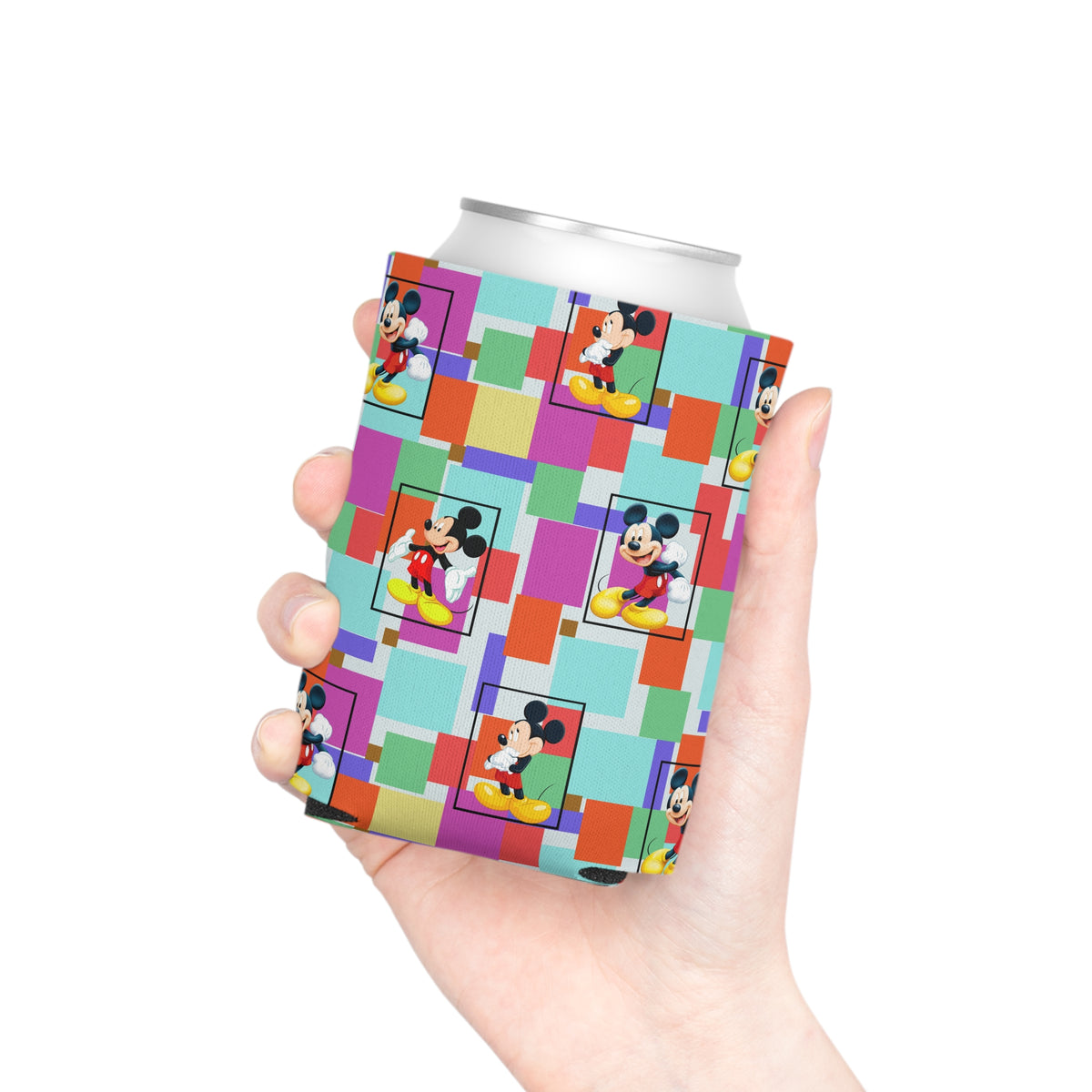 Colorblock Mickey Can Cooler Drink Koozie