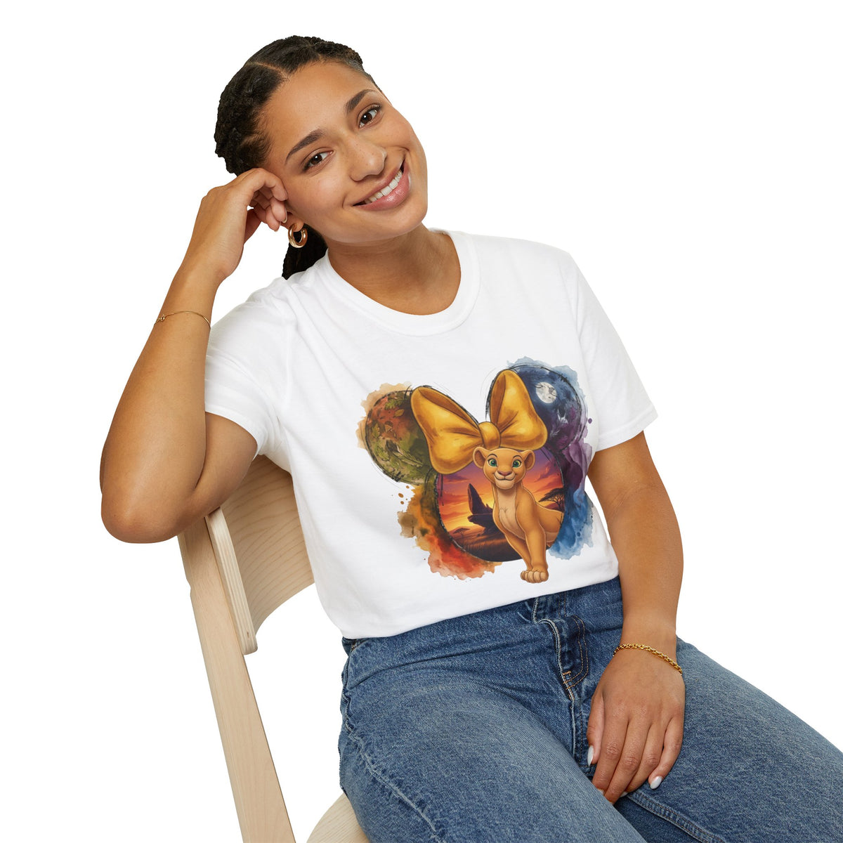 Lion King - Nala's Gold Sunset Vignette Unisex Graphic Tee