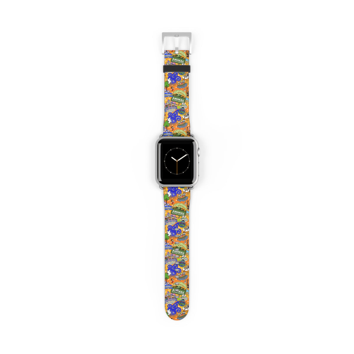 Four Parks Ride Collage Whimsical Watch Band - Apple