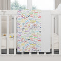 Character Autographs on White Happily Ever After Baby Blanket