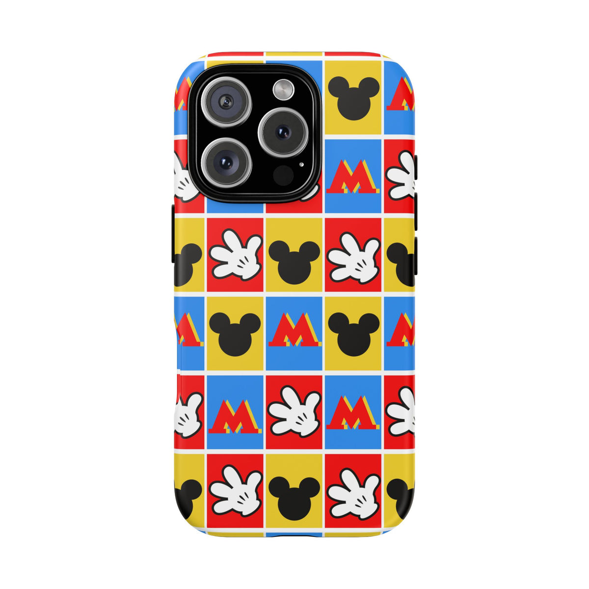 Checkerboard Mickey Hands Resort Ready Cell Phone Tech Case