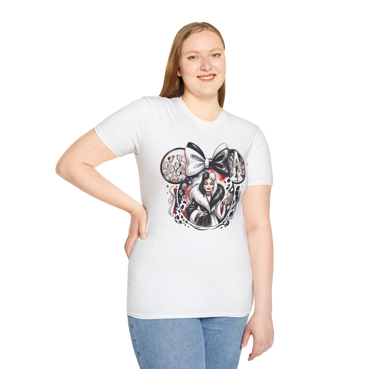 Disney Villains - Cruella's Spotted Couture Vignette Unisex Graphic Tee