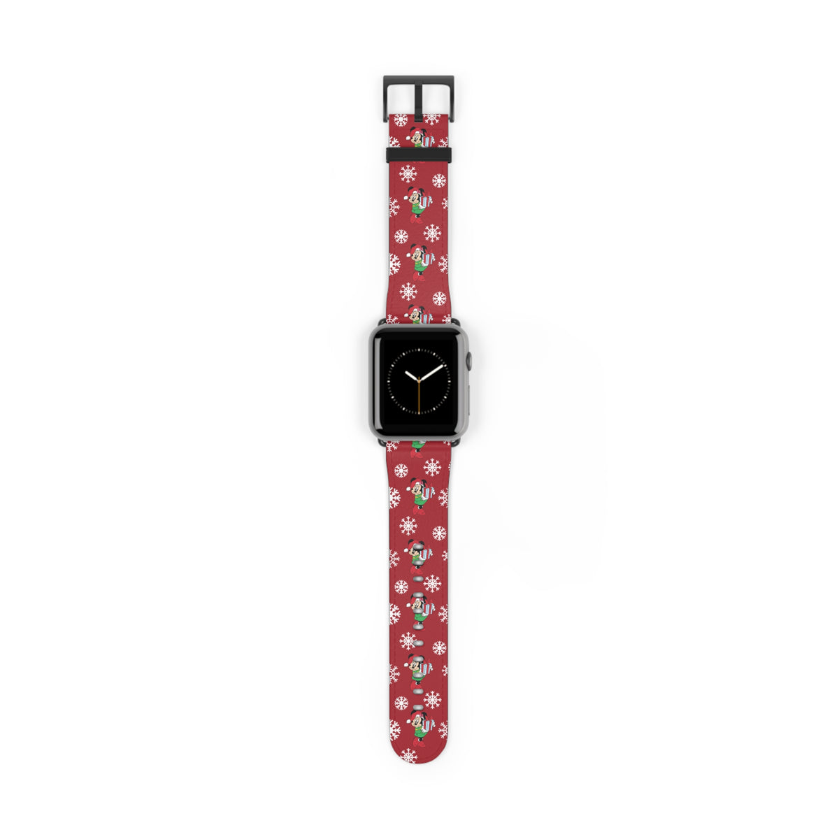 Minnie's Christmas Holiday Flurries Whimsical Watch Band - Apple