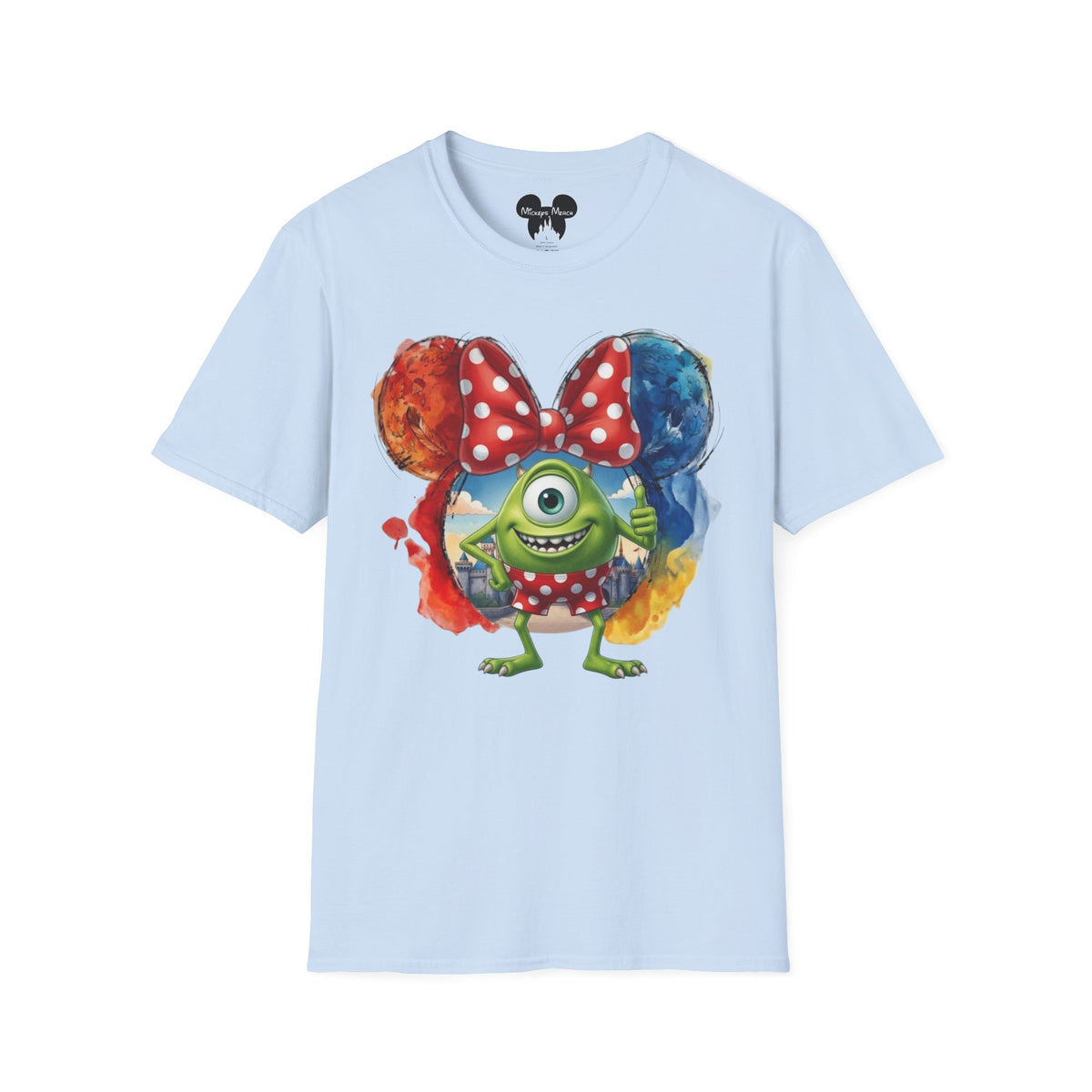 Monsters Inc - Mike Wazowski's Polka Dot Vignette Unisex Graphic Tee