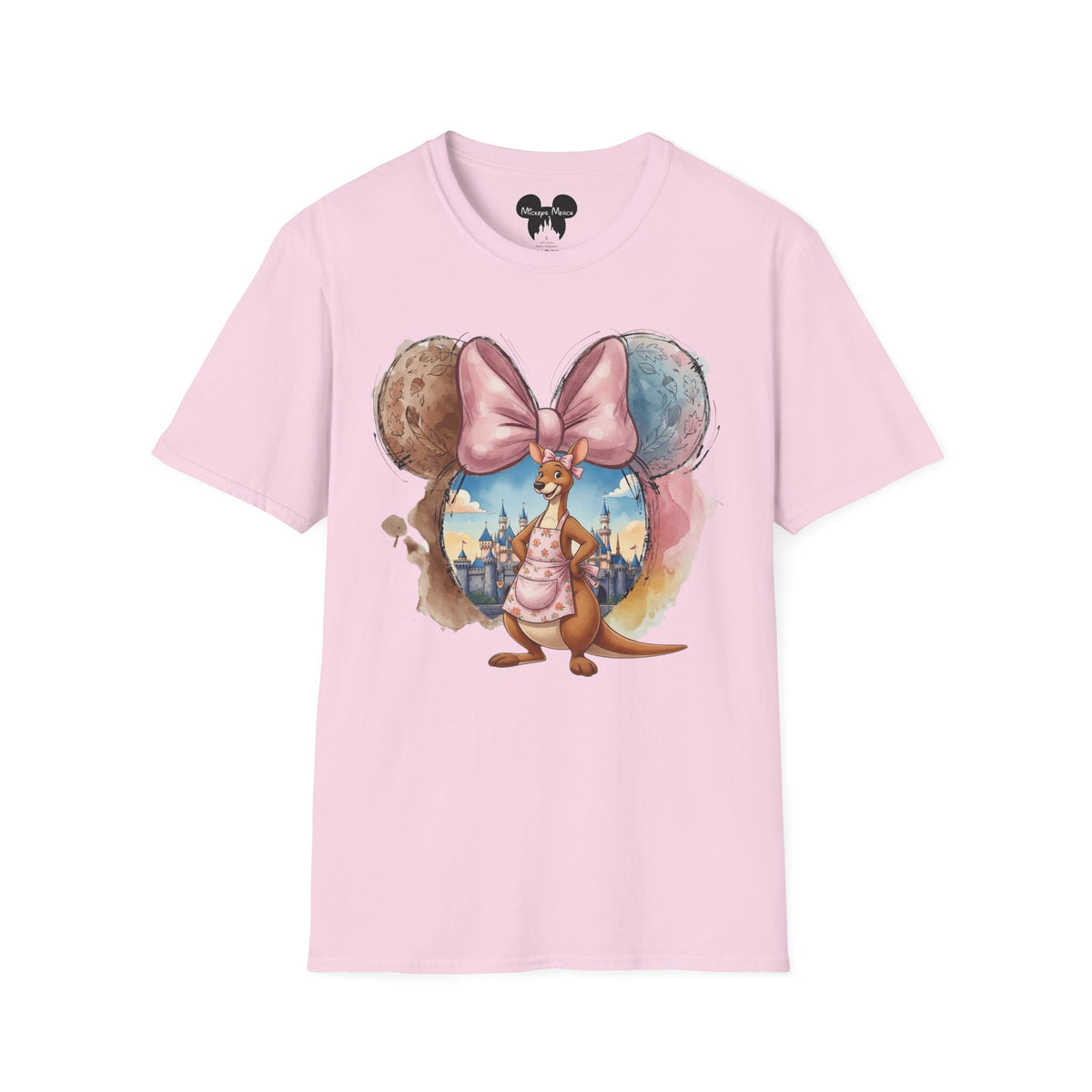 Winnie the Pooh - Kanga's Pastel Castle Vignette Unisex Graphic Tee