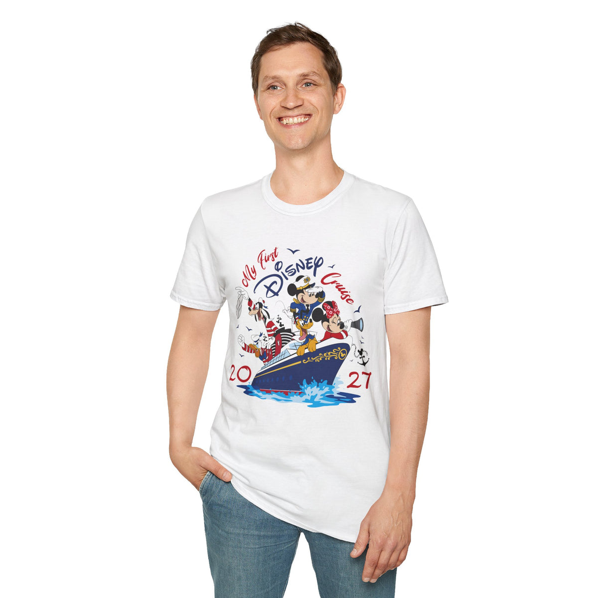 Disney 2027 My First Disney Cruise Unisex Graphic Tee Shirt