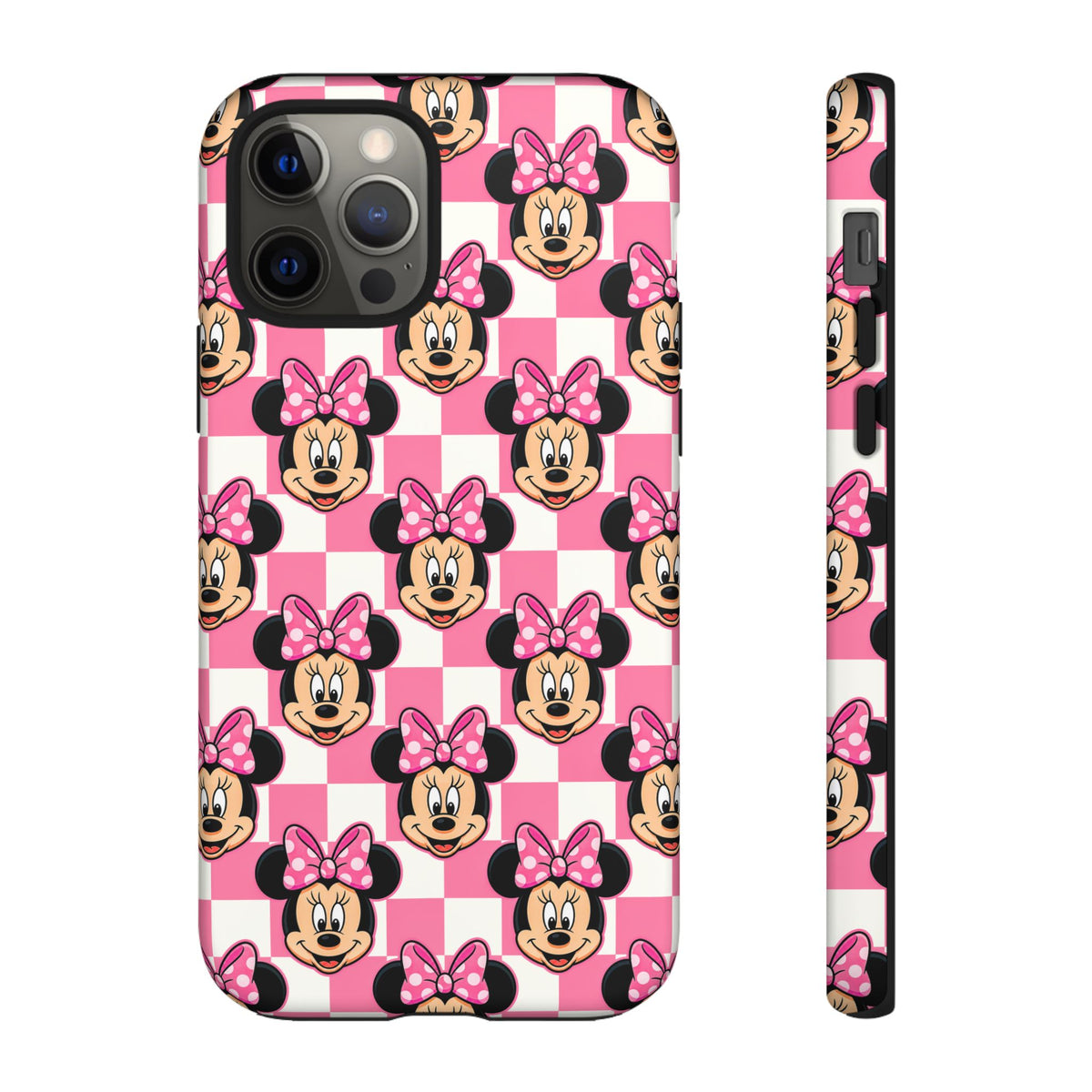 Pink Checkerboard Minnie Resort Ready Cell Phone Tech Case