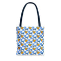 Blue Checkerboard Donald Tote Bag