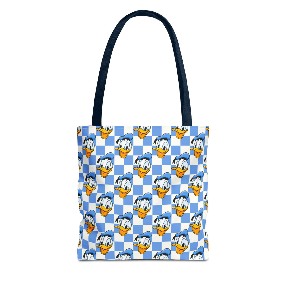 Blue Checkerboard Donald Tote Bag