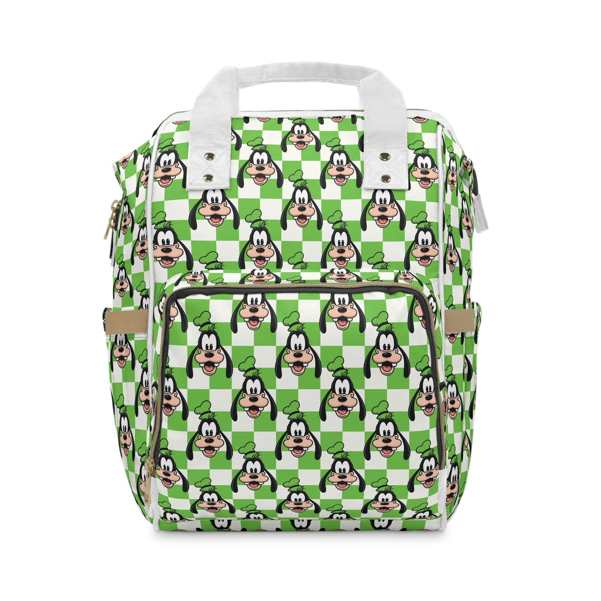 Green Checkerboard Goofy Magic Maker Diaper Daypack