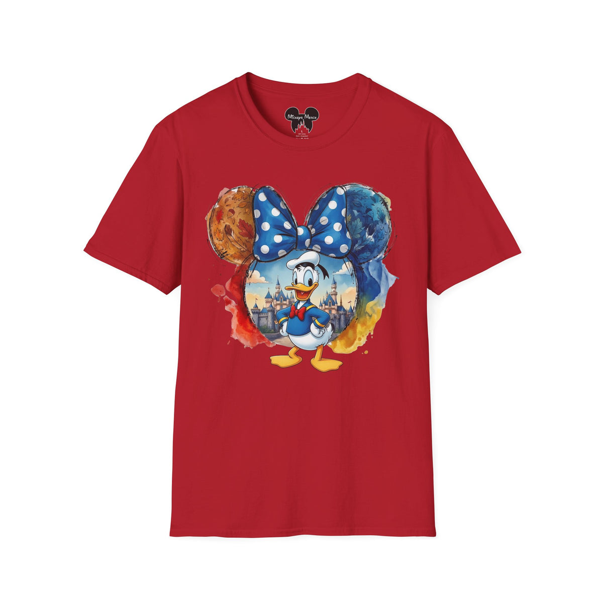 Sensational Six - Donald's Royal Blue Bow Castle Vignette Unisex Graphic Tee