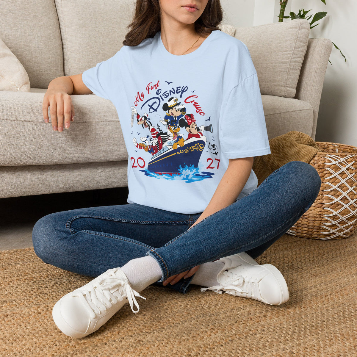 Disney 2027 My First Disney Cruise Unisex Graphic Tee Shirt