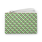 Green Checkerboard Goofy Convertible Wristlet Clutch