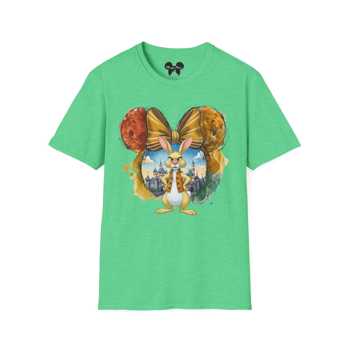 Winnie the Pooh - Rabbit's Gold Bow Vignette Unisex Graphic Tee