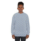 Blue Checkerboard Donald Unisex Crewneck Sweatshirt