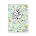 Character Autographs on Green Daily Magic Matte Hardcover Journal