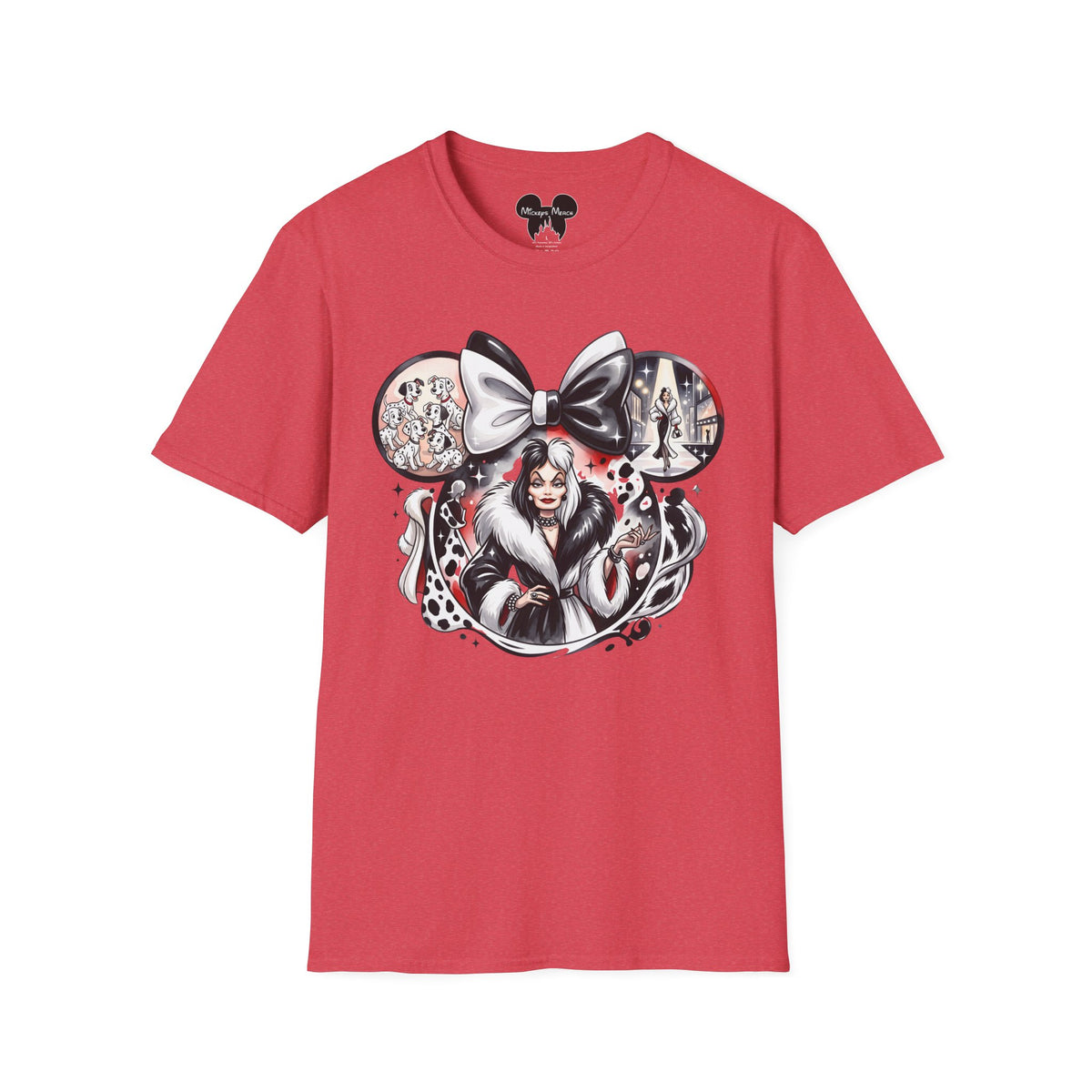 Disney Villains - Cruella's Spotted Couture Vignette Unisex Graphic Tee
