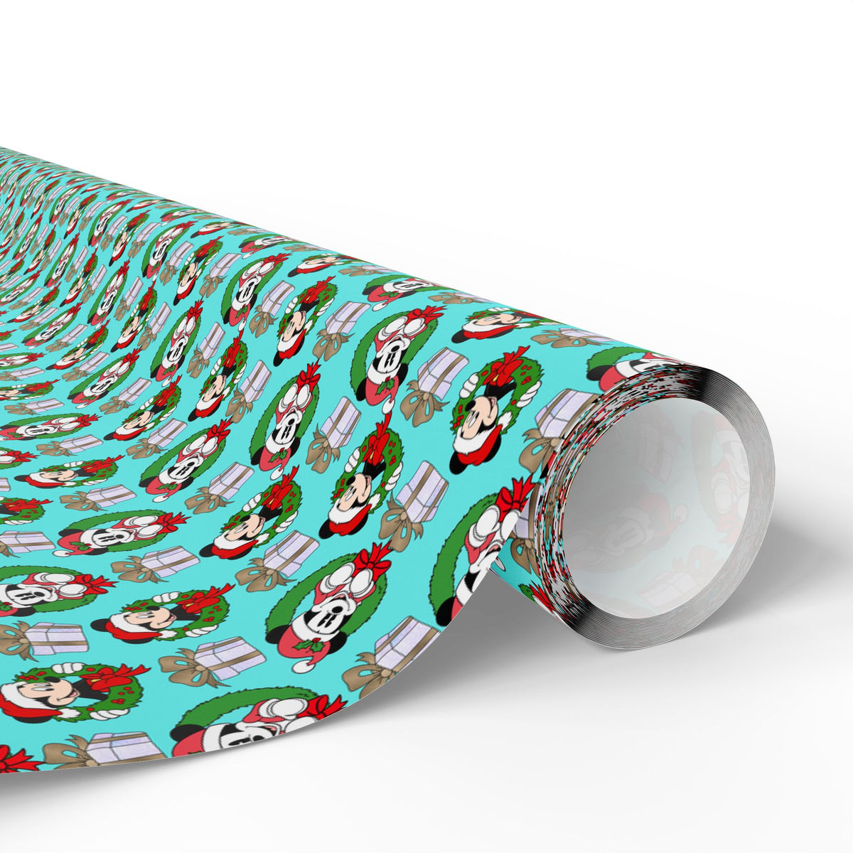 Christmas Mickey Gift Drop Wrapping Paper Roll