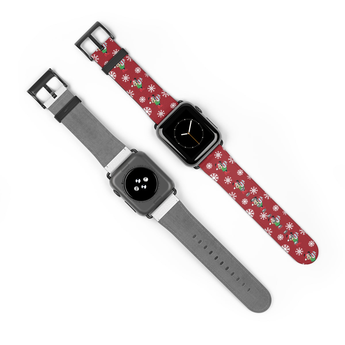 Minnie's Christmas Holiday Flurries Whimsical Watch Band - Apple