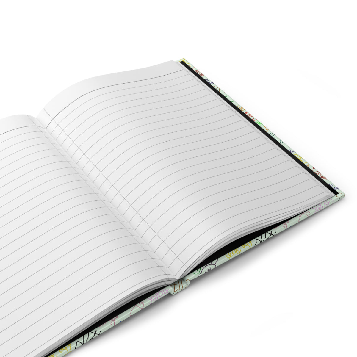 Character Autographs on Green Daily Magic Matte Hardcover Journal
