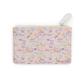 Character Autographs on Pink Mini Clutch
