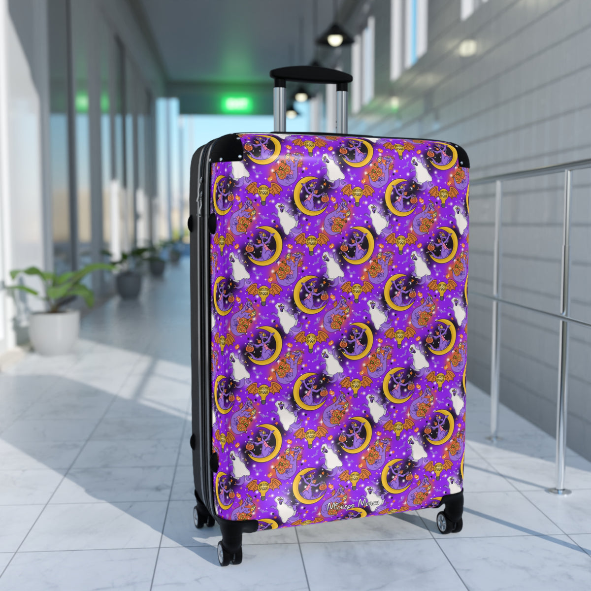 Figment on the Moon Purple Polycarbonate Suitcase