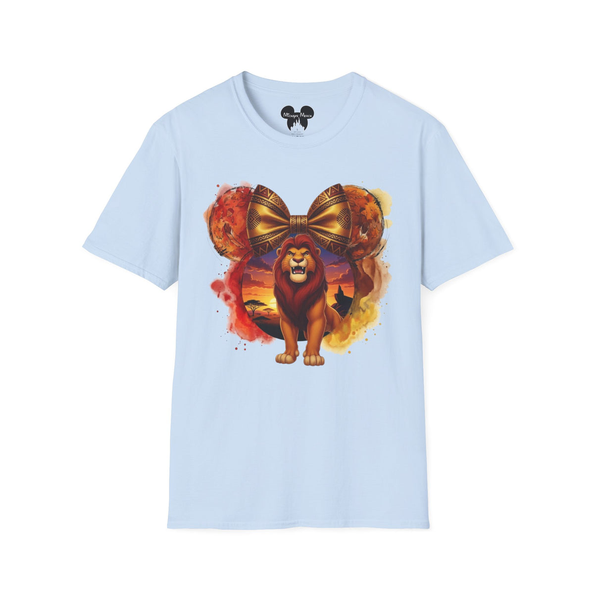 Lion King - Mufasa's Tribal Sunset Vignette Unisex Graphic Tee