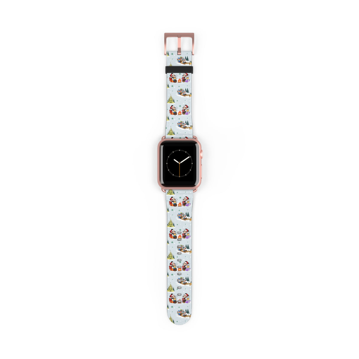 Christmas Castle Sleigh Ride Whimsical Watch Band - Apple
