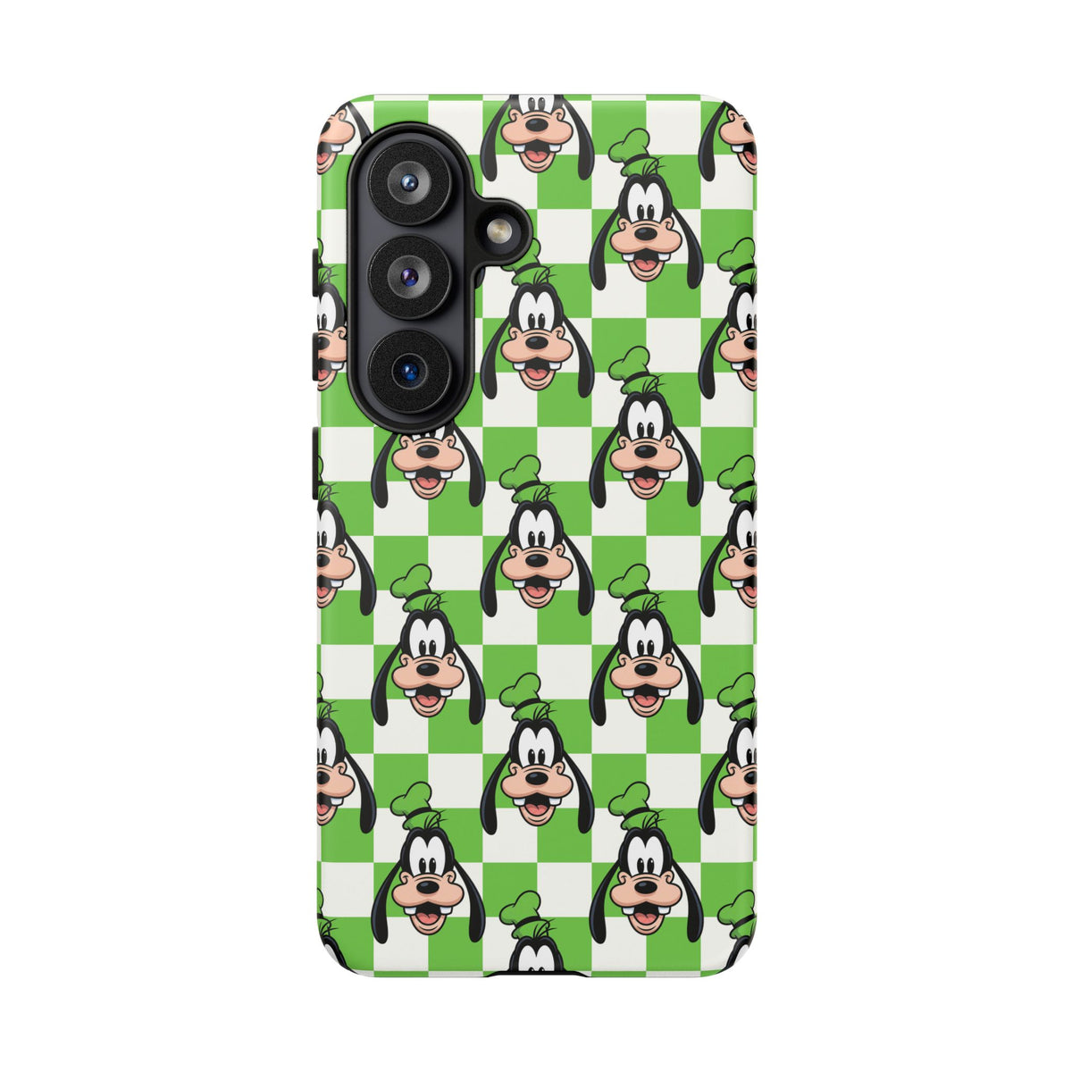 Green Checkerboard Goofy Resort Ready Cell Phone Tech Case