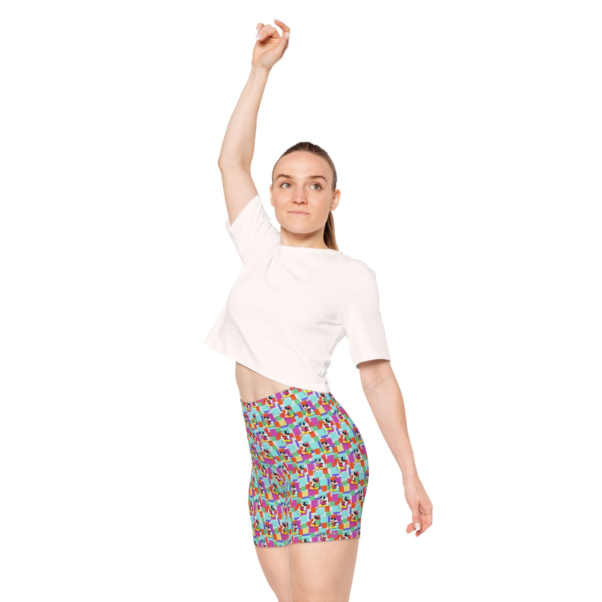 Colorblock Mickey Bike Shorts