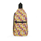 Figment on the Moon Yellow Crossbody Sling Bag