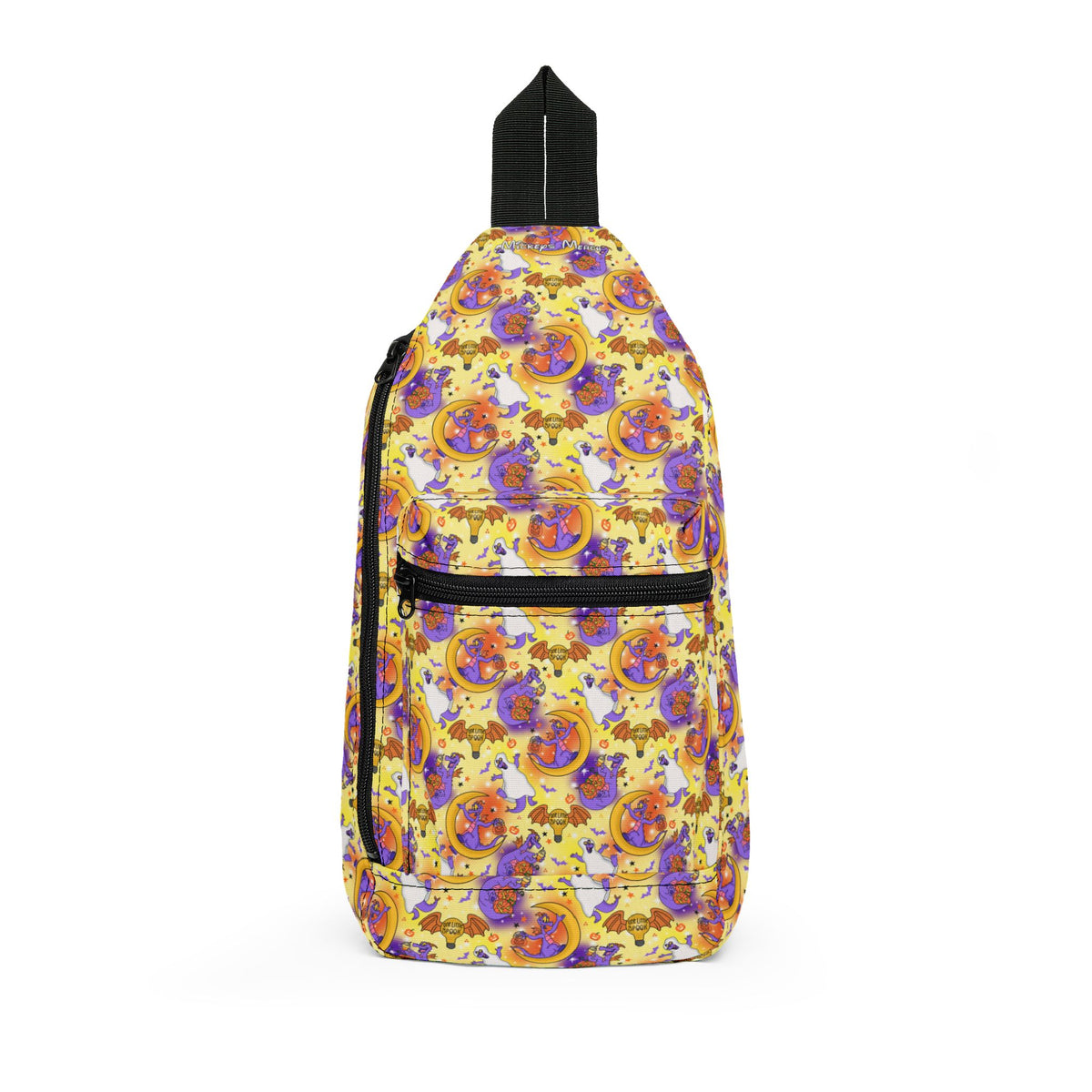 Figment on the Moon Yellow Crossbody Sling Bag