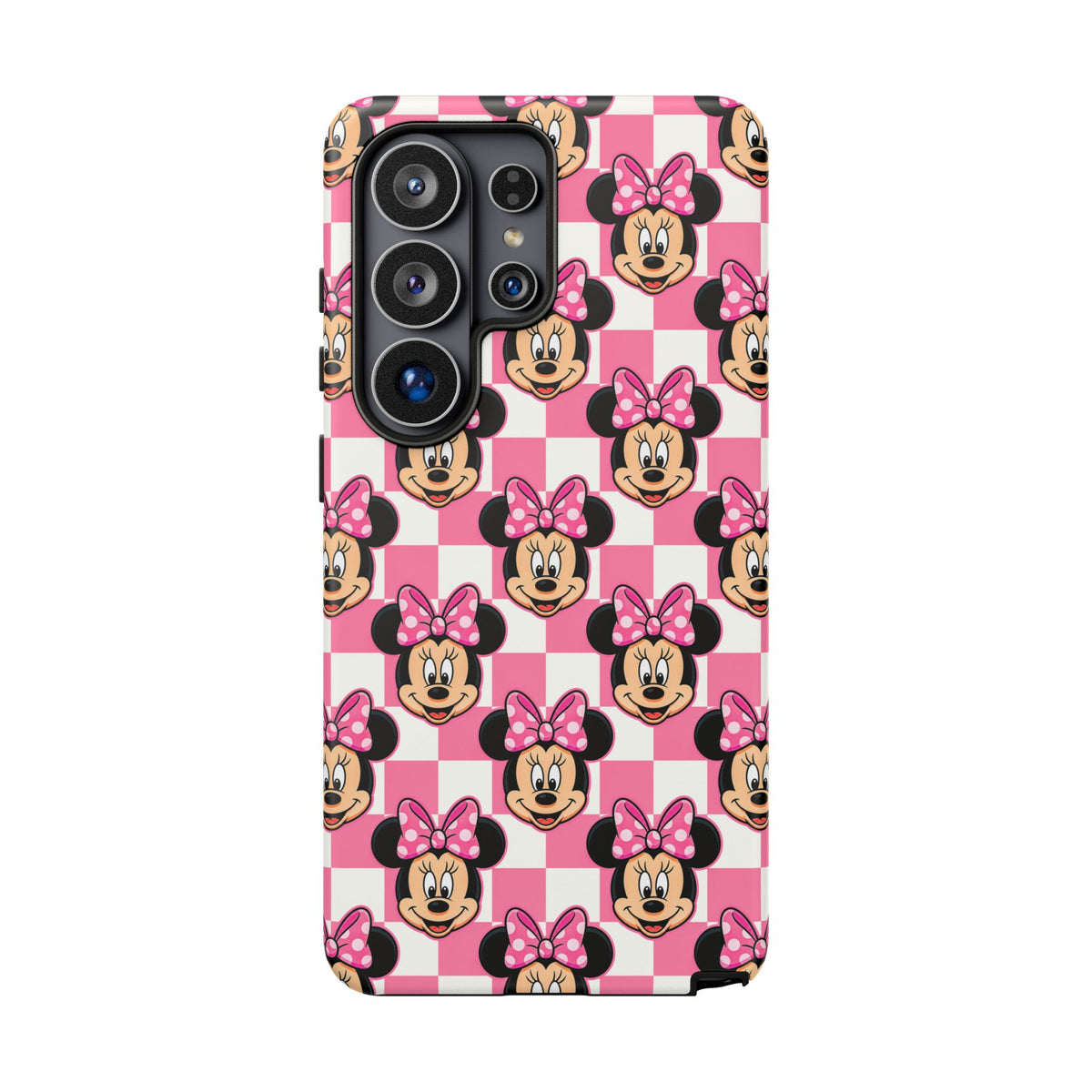 Pink Checkerboard Minnie Resort Ready Cell Phone Tech Case