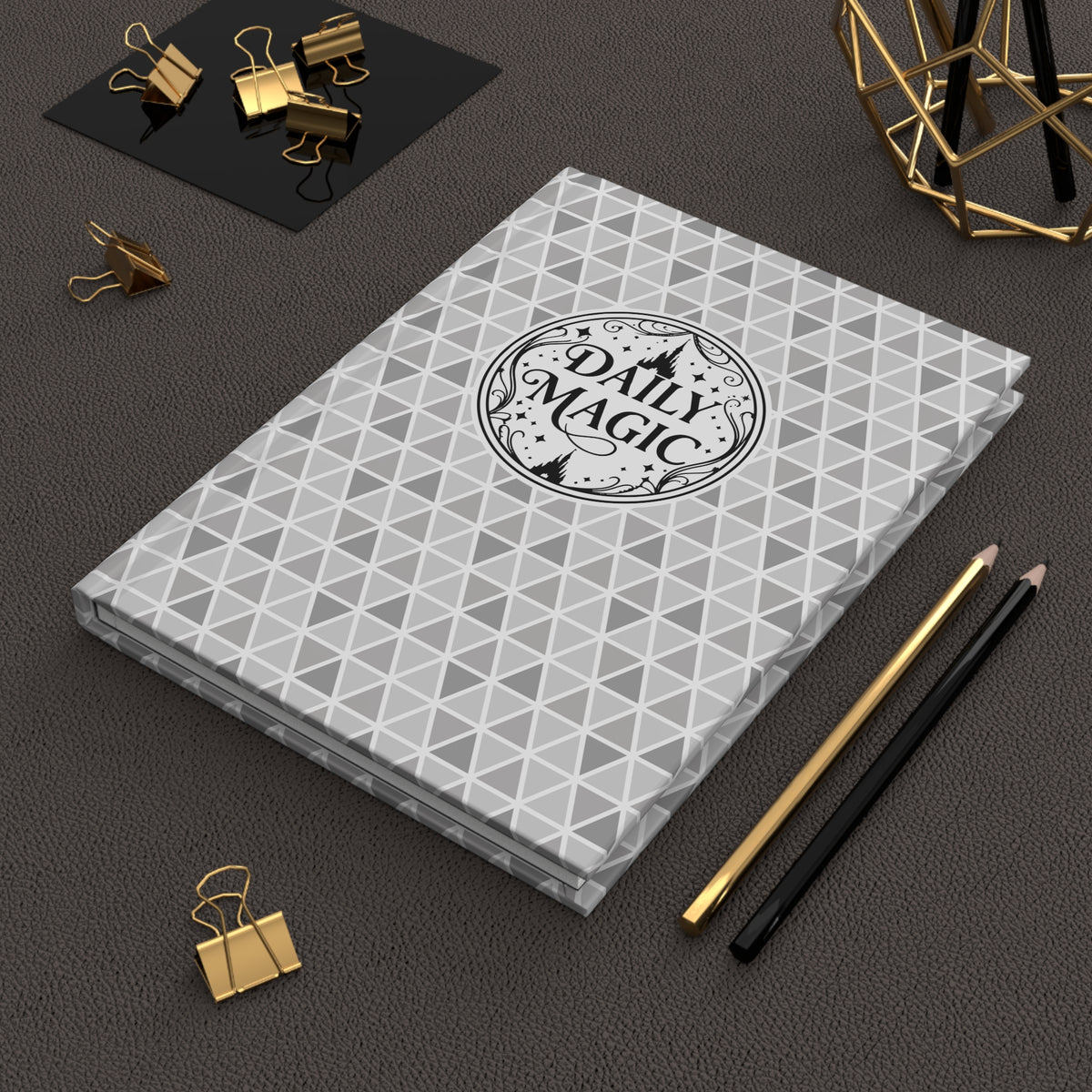 Epcot Ball Pattern Daily Magic Matte Hardcover Journal