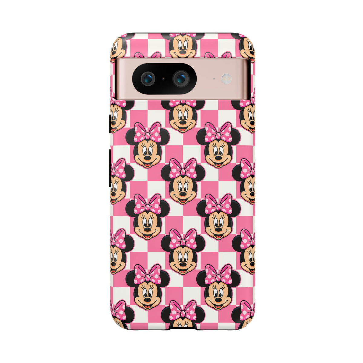 Pink Checkerboard Minnie Resort Ready Cell Phone Tech Case