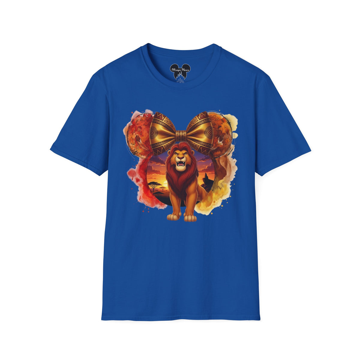 Lion King - Mufasa's Tribal Sunset Vignette Unisex Graphic Tee