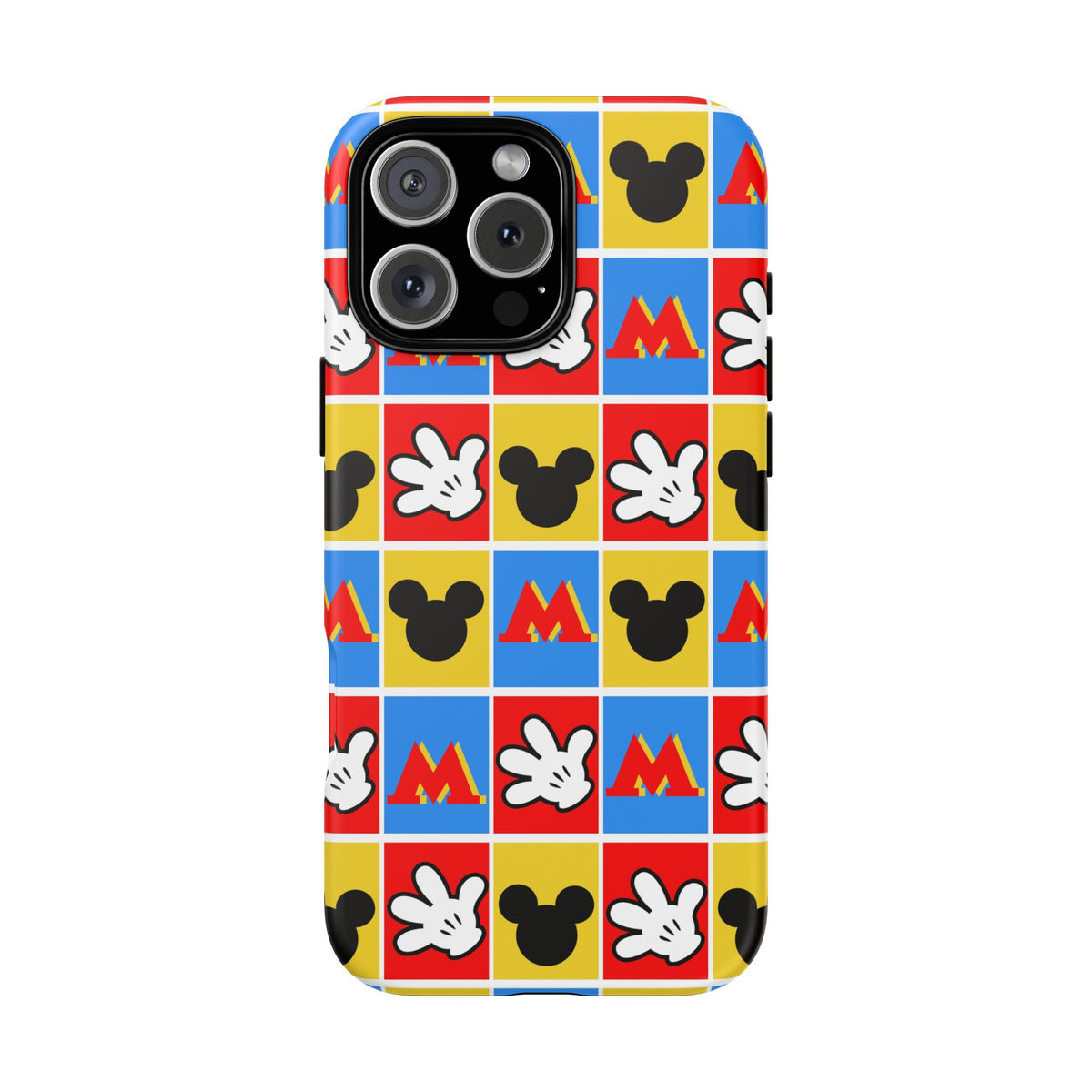 Checkerboard Mickey Hands Resort Ready Cell Phone Tech Case